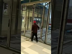 Vidrio plegable transparente de aluminio aislamiento térmico de ventanas personalizado