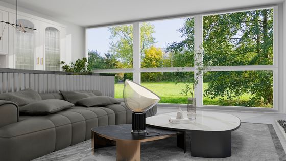 Insuficiente para el sonido estilo francés Aluminio Reemplazo de vidrio de ventanas Abrimiento horizontal