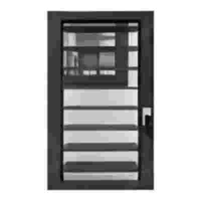 Full Aluminio impermeable de alta calidad de diseño fuerte de aluminio vidrio luzer ventanas Jalousie Ventana