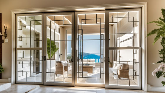 Puertas corredizas de cristal con marco de aluminio OEM Puertas corredizas de patio de aluminio insonorizadas