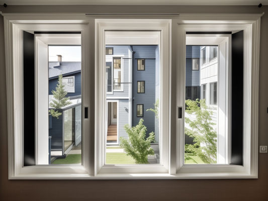 Cuadro de aluminio de ventana deslizante aislamiento elegante contemporáneo