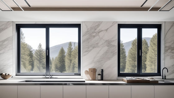 Ventanas de aluminio anodizado con triple acristalamiento