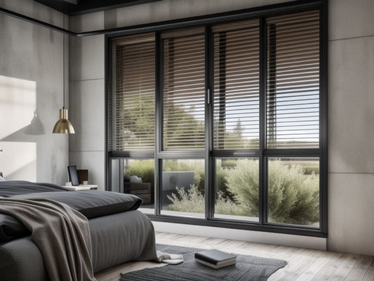 Ventilación insonorizada con ventanas correderas de aluminio de doble acristalamiento