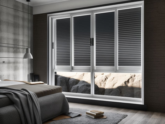 OEM / ODM Cuadro de aluminio ventana corredera de vidrio impermeable AAMA