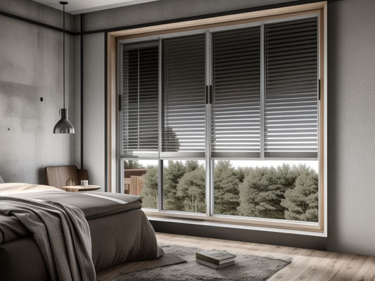 OEM Aluminio recubierto en polvo ventanas correderas ligeras para hogares modernos