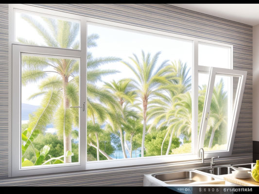 Superficie de anodizado de aluminio para ventanas de construcción personalizada