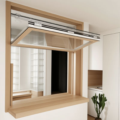 Ventanas de vidrio plegable de aluminio con apertura hacia afuera / hacia adentro