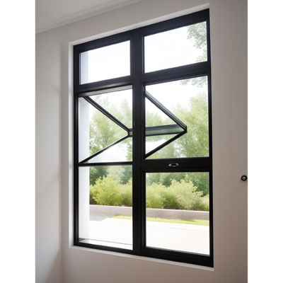 Ventanas de vidrio simple / doble / triple de aluminio plegable flexible