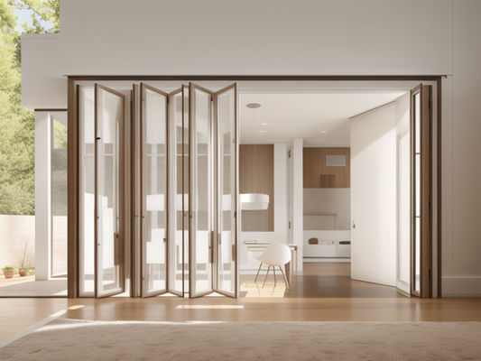Casa insonorizado de vidrio plegable Ventanas eléctricas de apertura personalizada