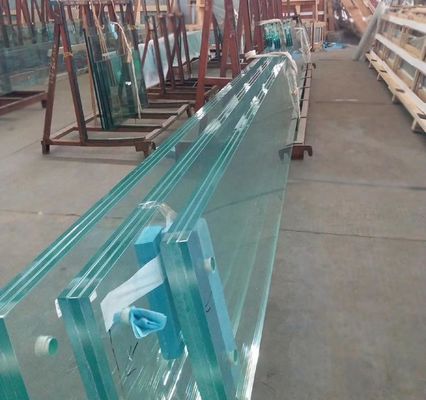 Varios tamaños de paneles vidrio de seguridad laminado con paneles templados y protección de película blanca