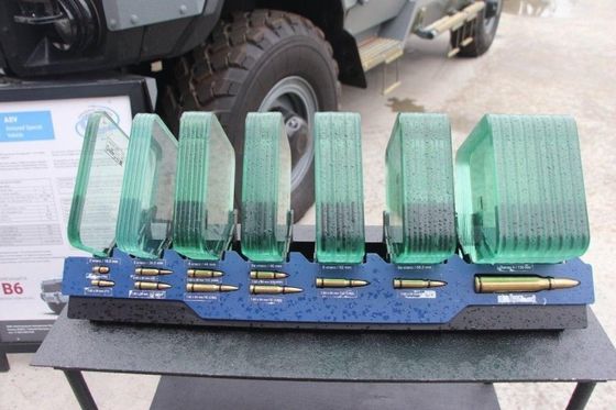 Paneles de vidrio balístico de múltiples capas de alta resistencia al impacto duraderos y duraderos para una protección óptima