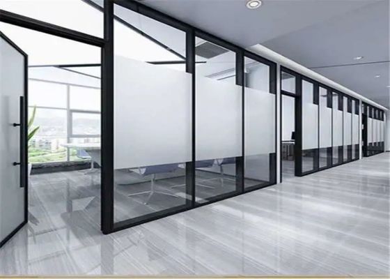 Alta privacidad Puerta de vidrio de arena inserta vidrio de privacidad congelado para edificios residenciales